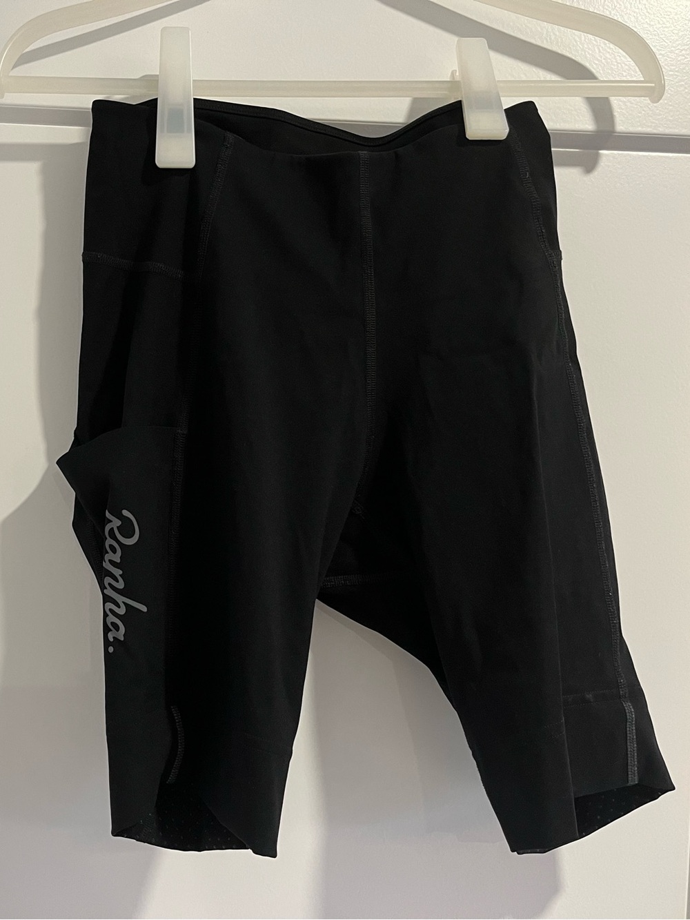 Rapha Black Womens Cycling Shorts with Side Logo
